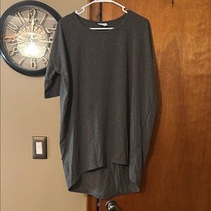 LuLaRoe Gray Irma Tunic Top Small